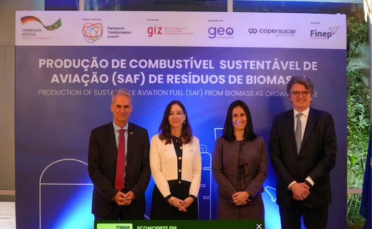 Geo bio gas&carbon e GIZ firmam parceria para desenvolver SAF a partir de resíduos no Brasil