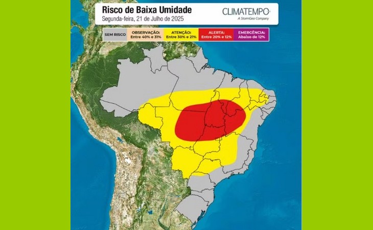Clima seco acende alerta