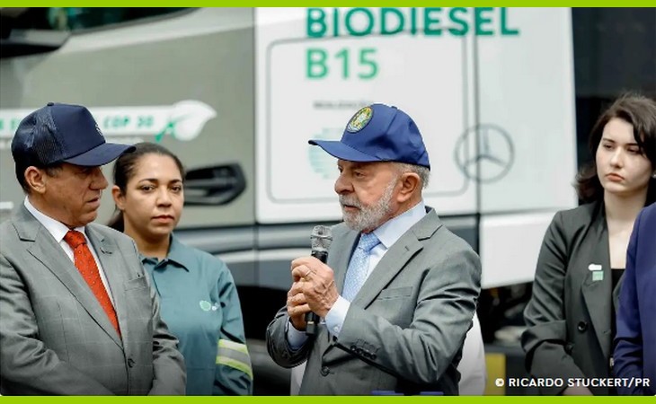 Lula propõe colocar biocombustíveis na pauta exportadora do Brasil